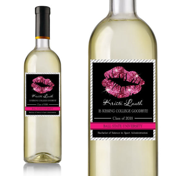 Kiss Graduation Wine Label