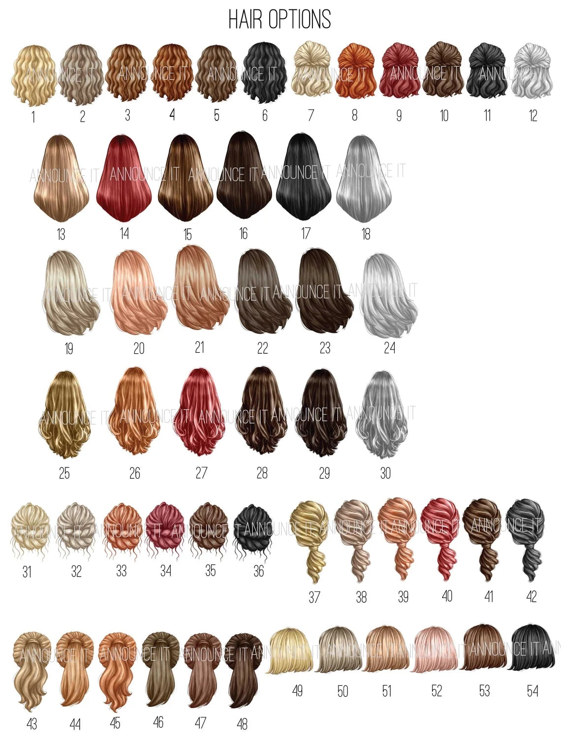 Hair Graduation Options