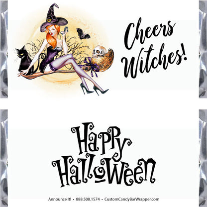 Cheers Witches Halloween Candy Bar Wrappers