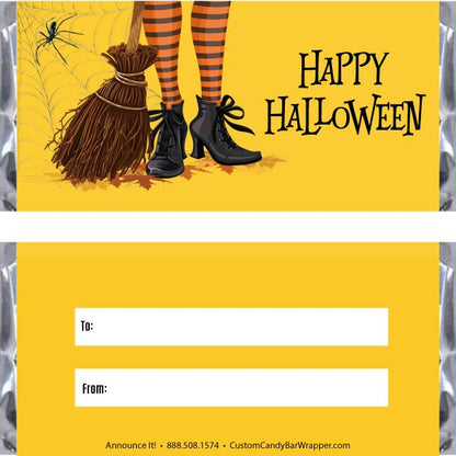 Witches Feet Halloween Candy Bar Wrappers