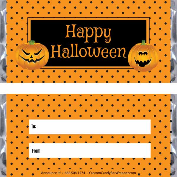Dots Halloween Candy Bar Wrappers