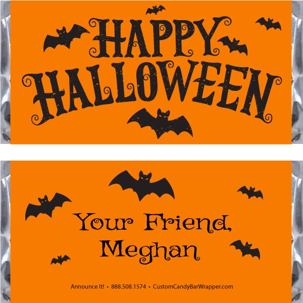 Happy Halloween Candy Bar Wrappers