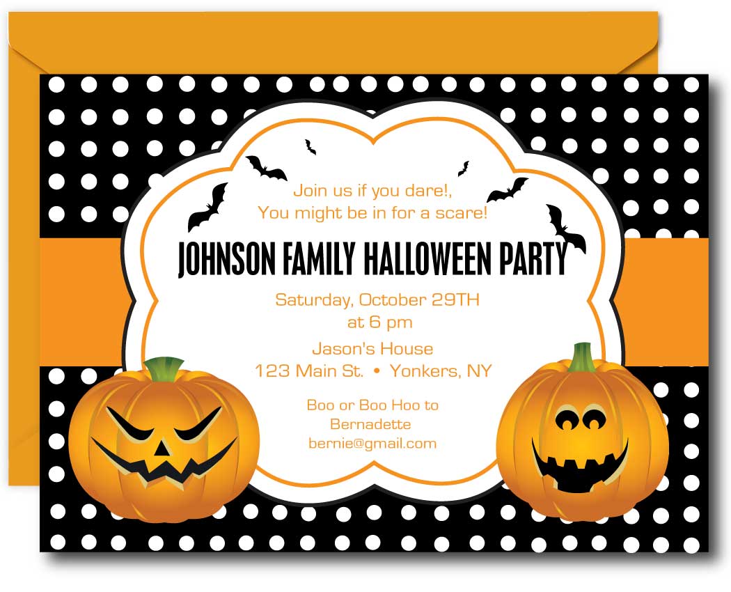 Pumpkins Halloween Invitations