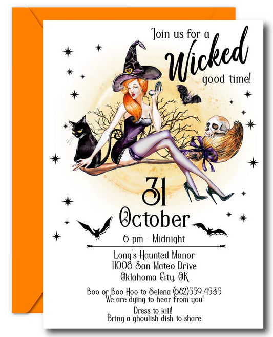 Wicked Halloween Invitations