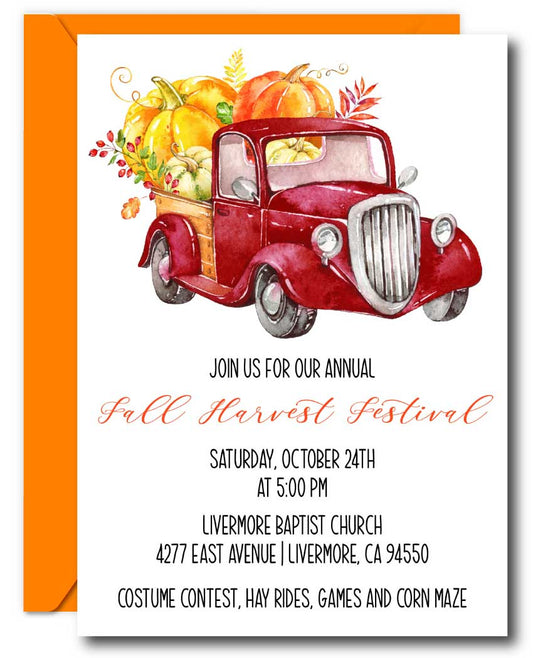 Fall Harvest Invitation