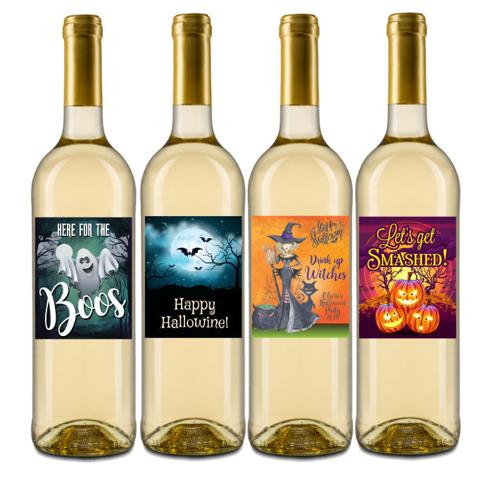 Halloween Wine Labels