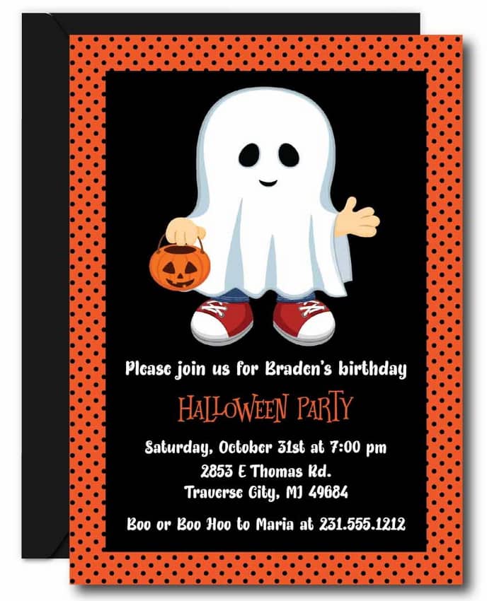 Kids Halloween Party Invitation