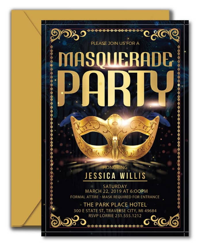 Masquerade Party Invitation