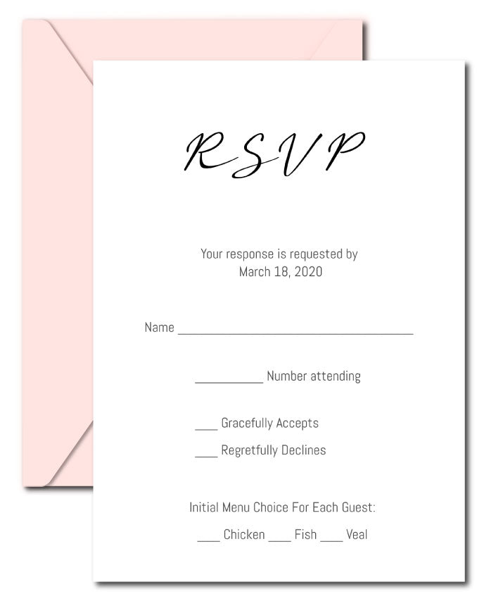 Minimal Wedding Invitations Announce It