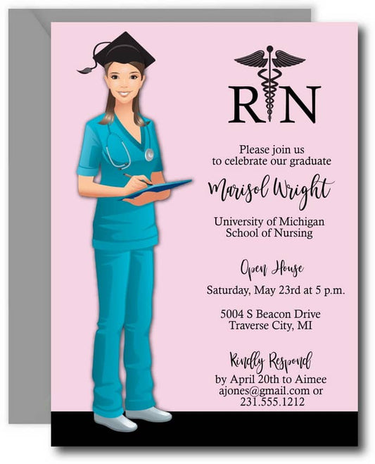 Nursing Graduation Invitations