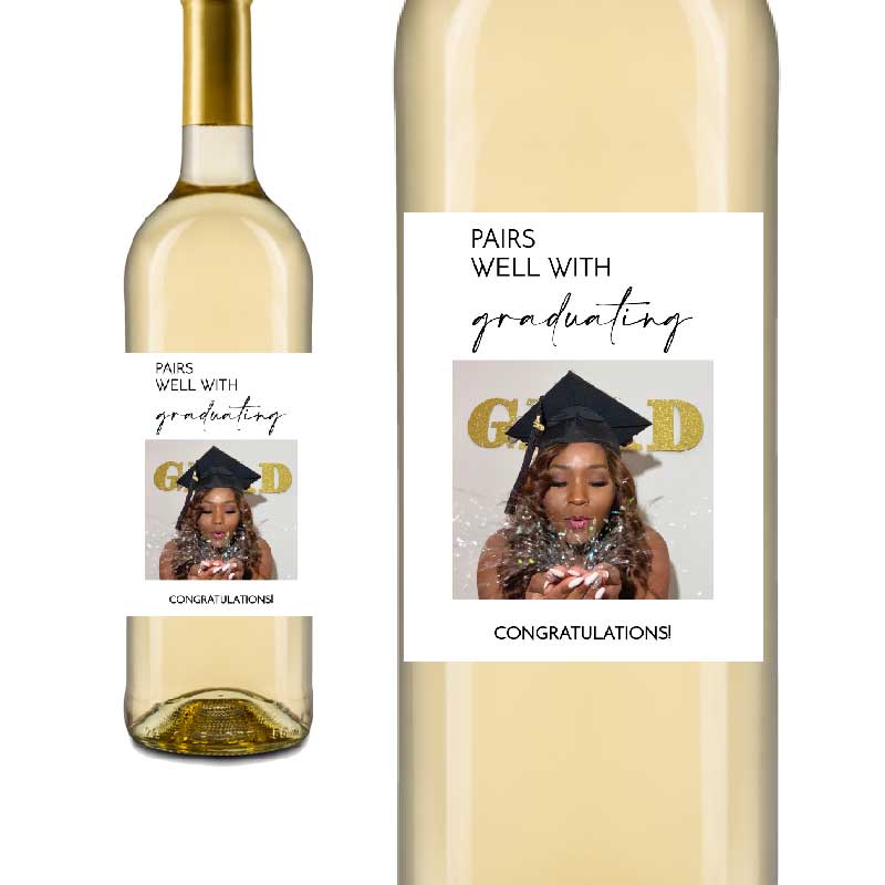 Photo Graduation Wine Labels