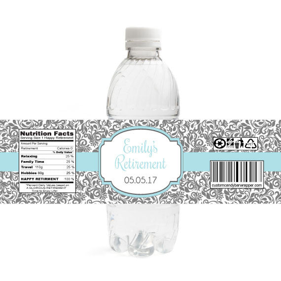Floral Beauty Retirement Bottle Label