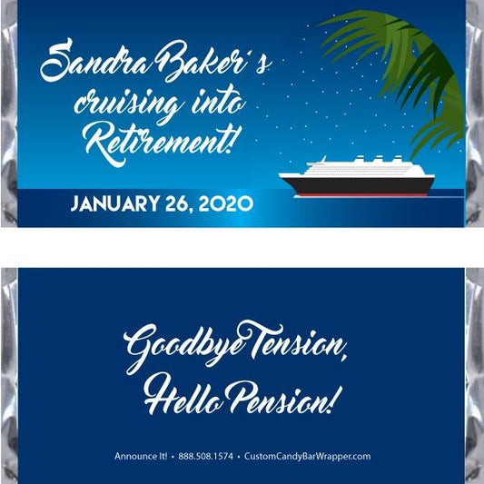 Cruise Retirement Candy Bar Wrappers