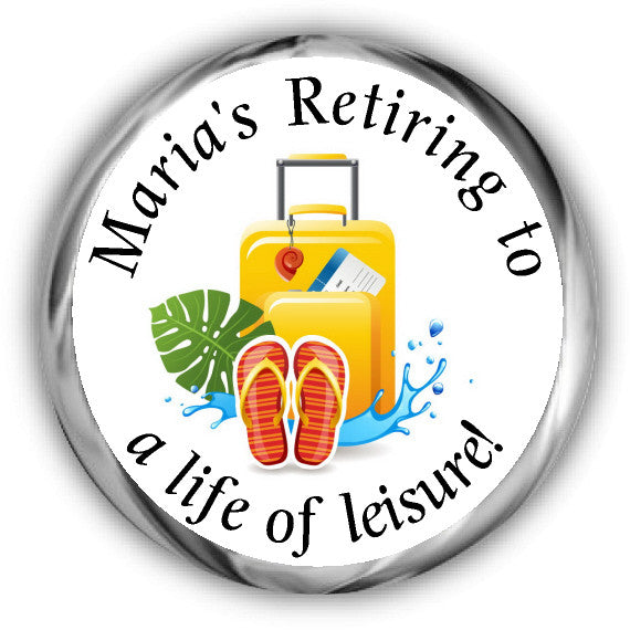 Travel Retirement Kisses Stickers