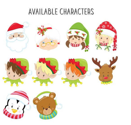 Return Address Christmas Characters Available