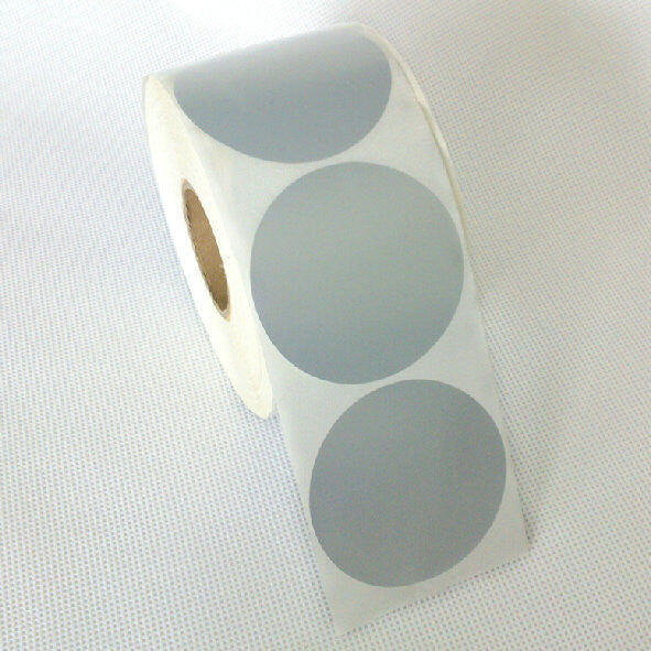 Round Scratch Sticker Silver 1.25 inch Round Scratch Off Stickers - Announce It!