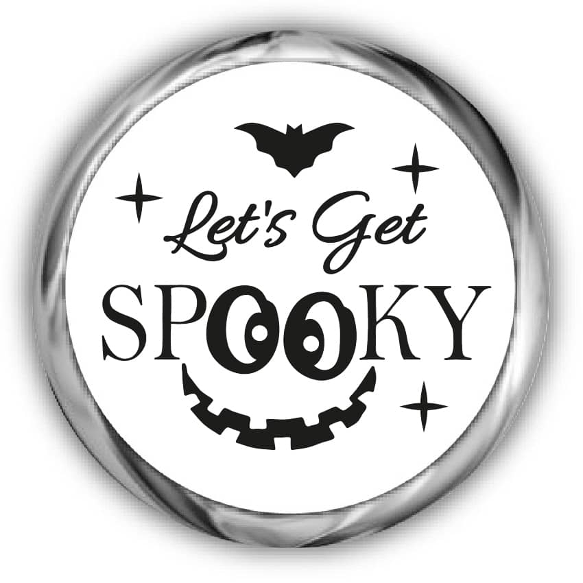 Let's Get Spooky Halloween Kisses Stickers