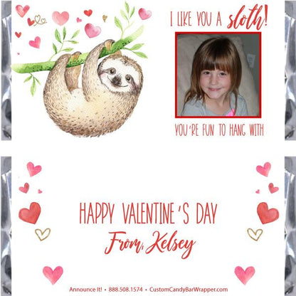 Kids Valentine's Day Candy Bar Wrappers