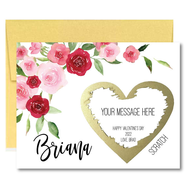 Valentine's Day Scratch Off Cards