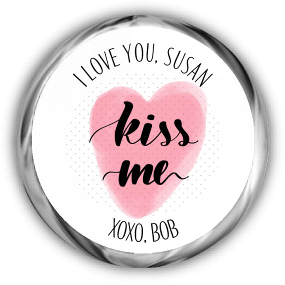 Words Valentine's Day Kisses Stickers