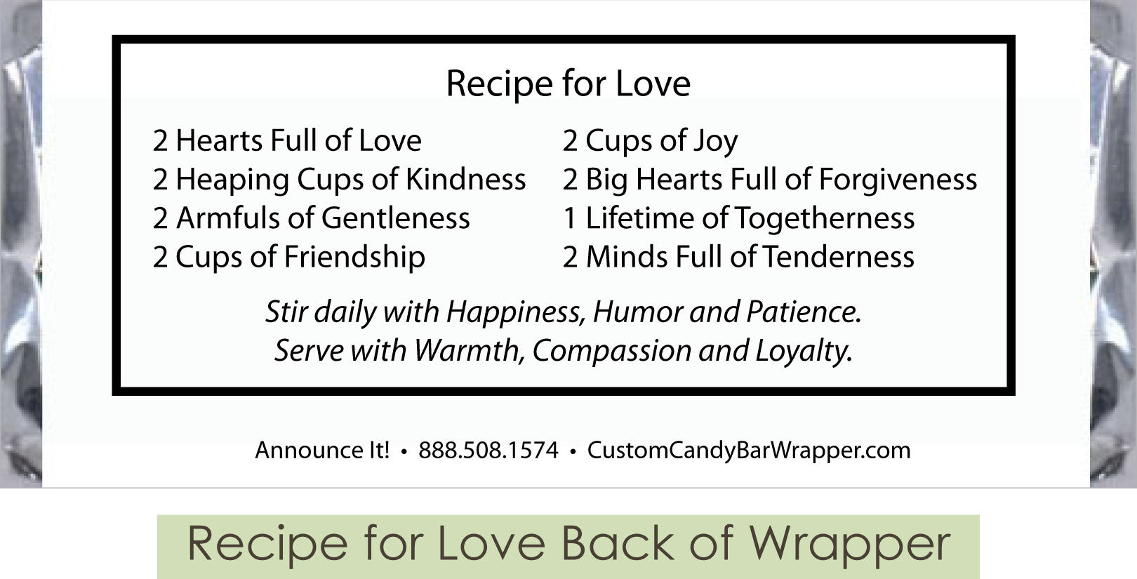 Recipe of Love Back