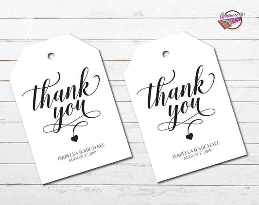 Minimalist Thank You Tags