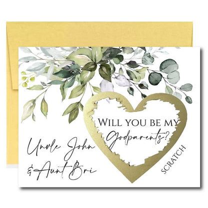 Will You Be My Godparent Scratch Off Cards
